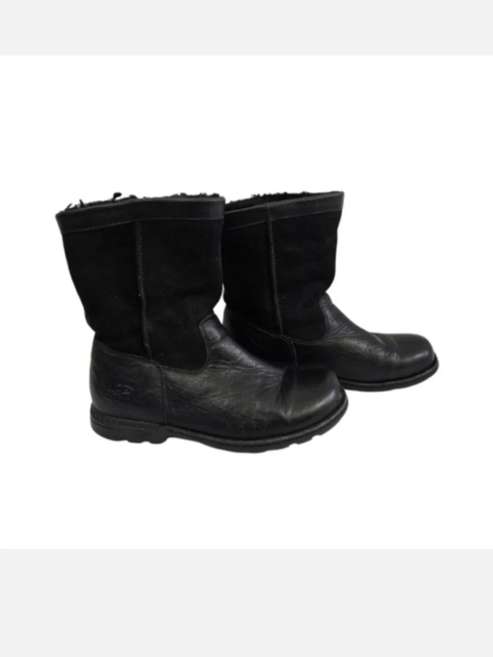 UGG Beacon Black Leather Boots